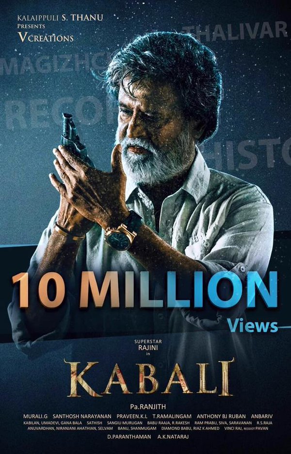 Kabali Teaser Makes Biggest Record In 2 Days