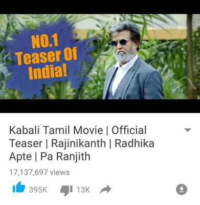Kabali Creates One More Record In Indian Cinema
