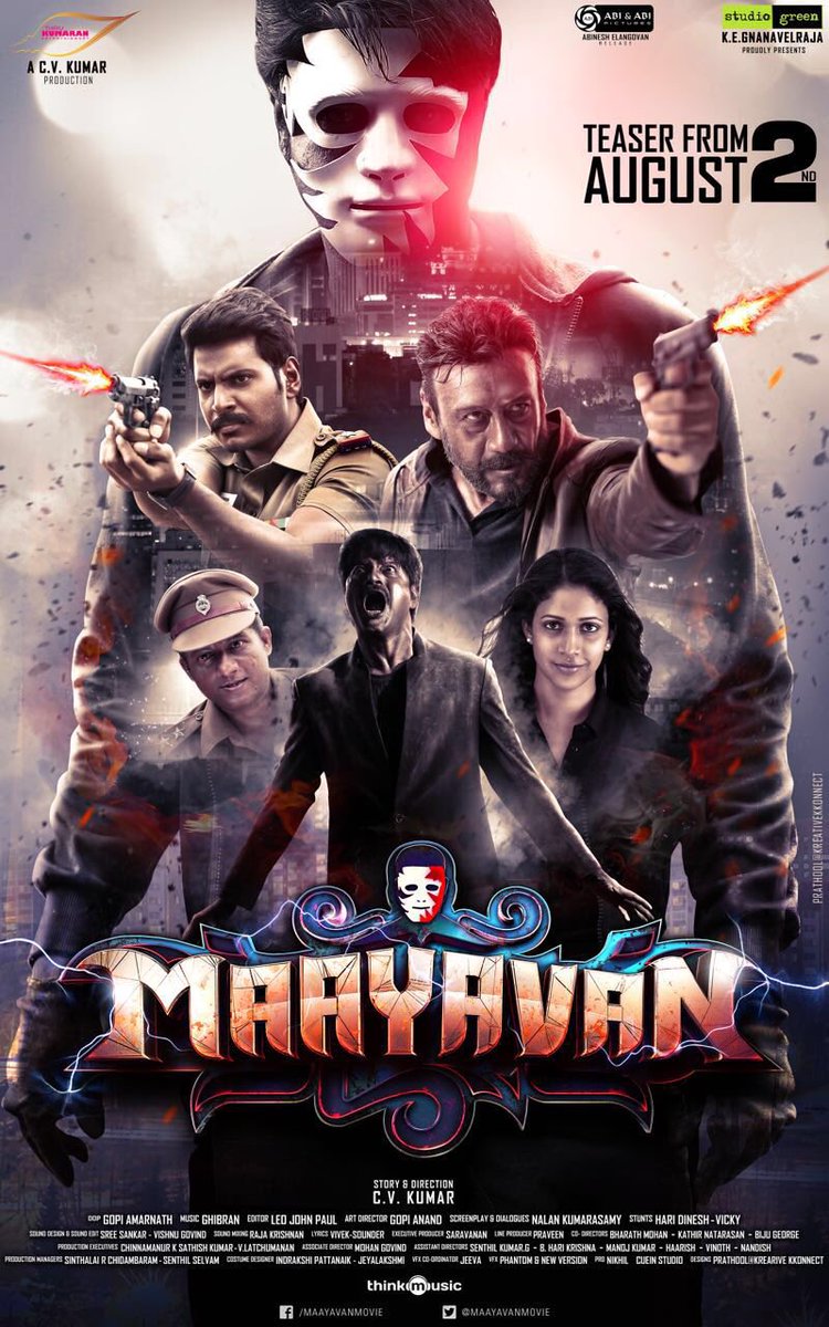 Maayavan Tamil movie HD First look Poster