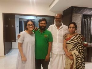 Rajinikanth‬ With ‪‎Santhosh Narayanan‬ Family Photos