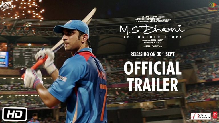 M.S.Dhoni – The Untold Story | Official Trailer |