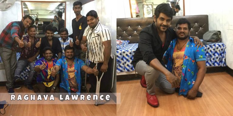 Actor Raghava Lawrence Latest Photos With Fans