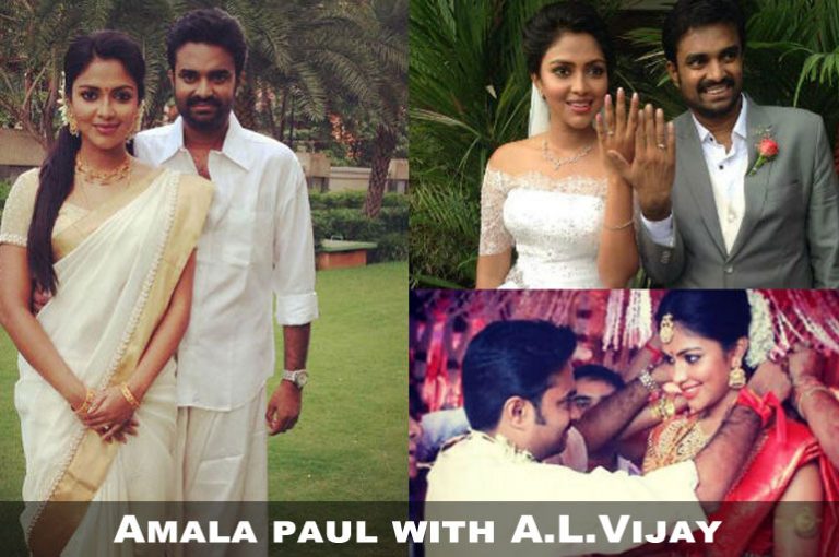 HD photos of Actress Amala paul with her husband A.L.Vijay Gallery