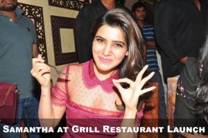 Recent HD photos of Actress Samantha at Grill Restaurant Launch