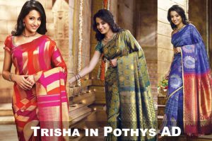 HD Photos of Actress Trisha in Pothys AD