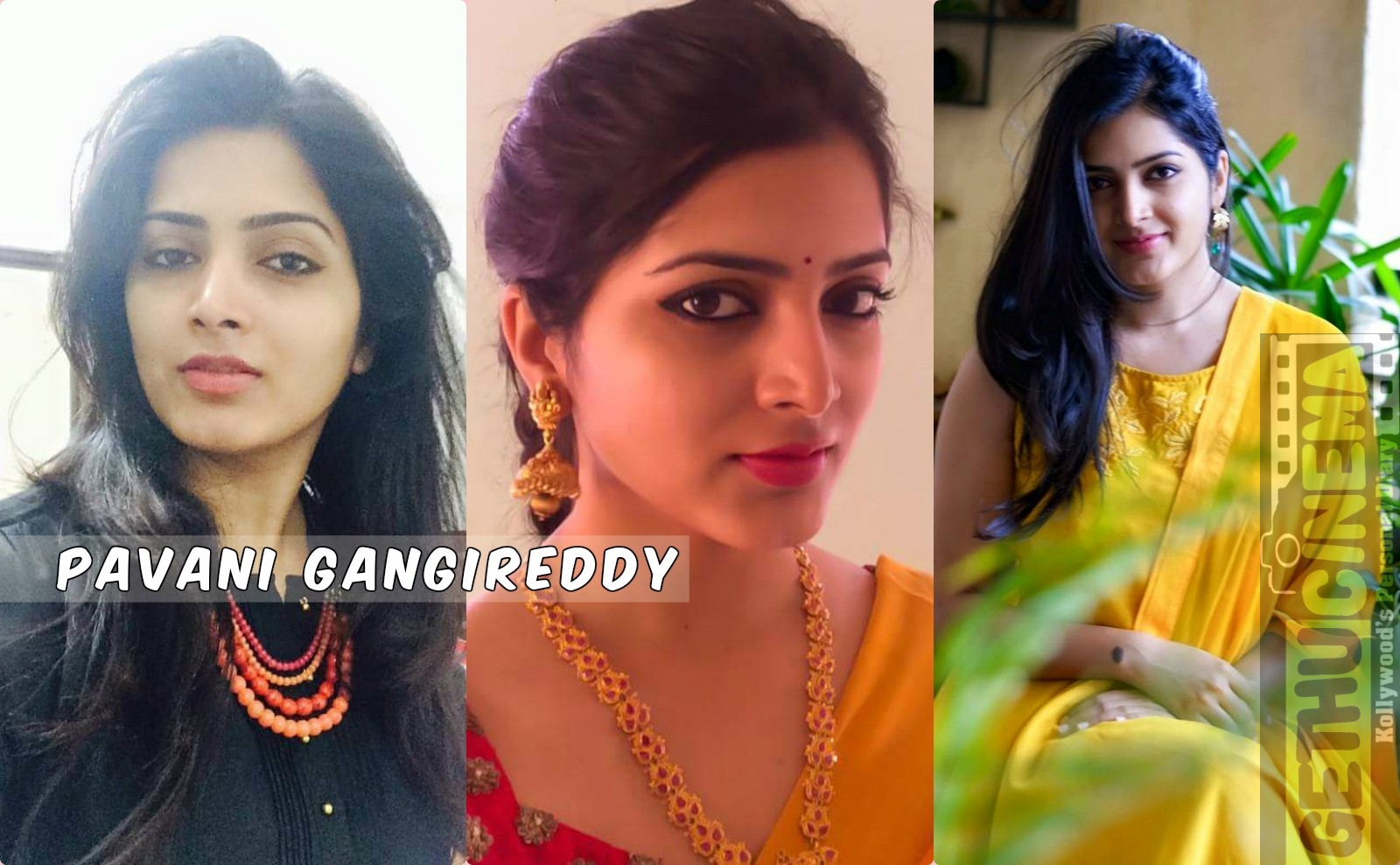 Actress in Saree Idlebrain Telugu New Hot Actress Pavani in Orange Saree Photoshoot