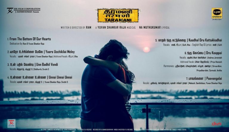 Taramani Tamil Movie Track List Poster