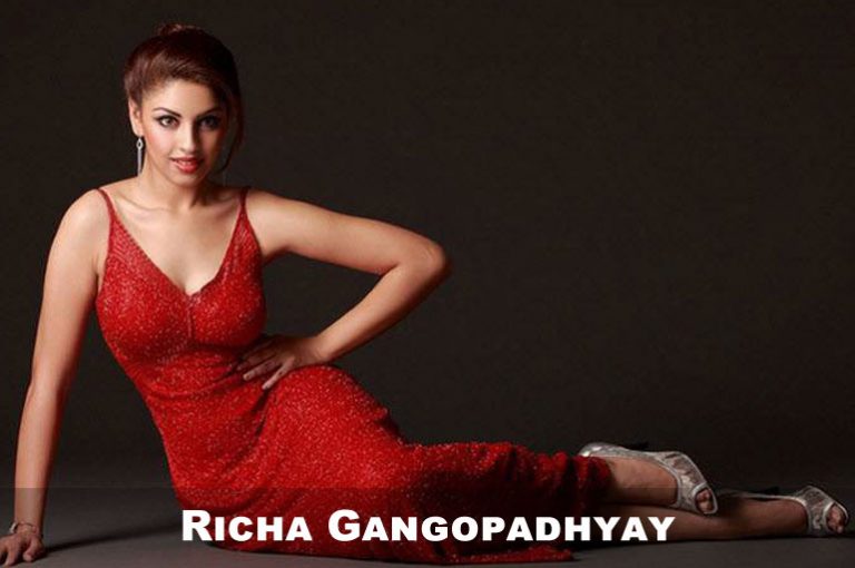 HD Photoshoot of Actress Richa Gangopadhyay In Red Gown
