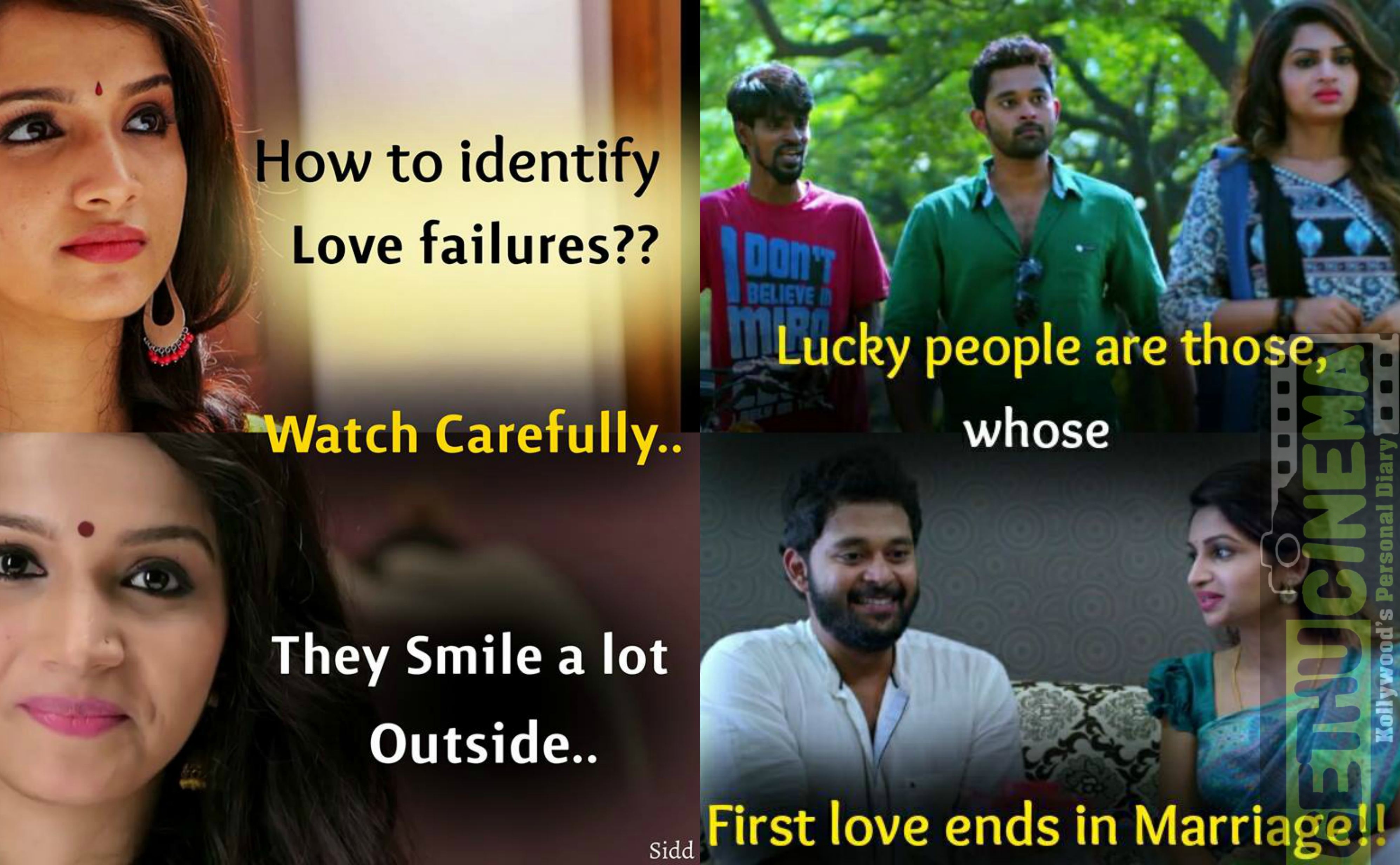 Tamil Movies Love & Love Failure Quotes 2017 - Gethu Cinema