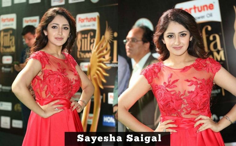 Actress Sayesha Saigal At IIFA Utsavam Awards 2017 Gallery