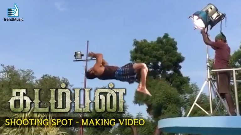 Arya’s breath taking Stunts #Kadamban Shooting Spot | Making Video | Trend Music
