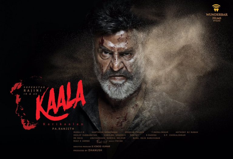 First look of Superstar Rajinikanth starrer “Kaala” – Pa. Ranjith, Santhosh Narayanan, Dhanush,