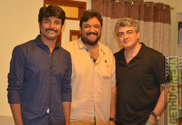 sivakarthikeyan with siruthai siva and ajith kumar