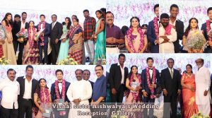 Vishal sister Aishwarya's Wedding Reception photos Gallery