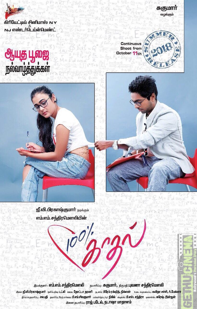 100% Kaadhal (Aka) 100 Percent Kadhal Movie First Look Poster  (3)