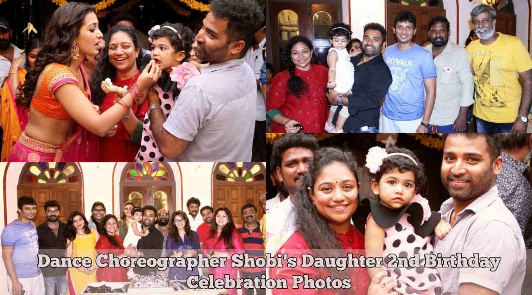 Dance Choreographer Shobi's Daughter 2nd Birthday Celebration Photos