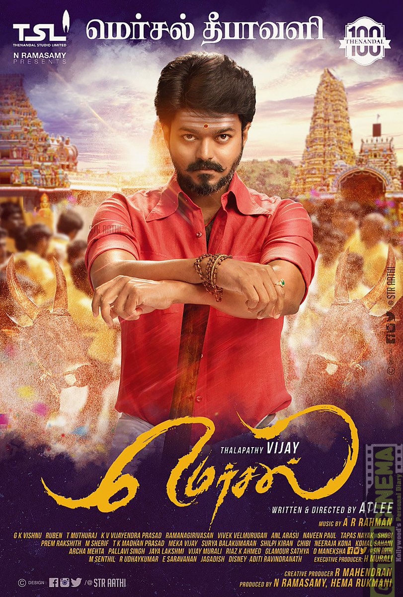 Mersal Movie HD Posters (10) - Gethu Cinema