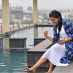 Athulya Ravi playing water photos