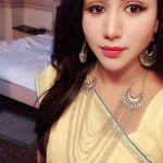 Alya Manasa, full makeup, yellow saree