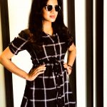 Anjana Rangan, black dress, coolers
