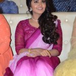 Anupama Parameswaran, Krishnarjuna Yudham press meet, event, Pink saree,