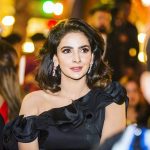 Hindi Medium actress pakistani saba qamar zaman  in black designer dress at award function(12)