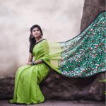 Niranjani Ahathian (4) green saree model pic