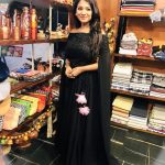 Sharanya Turadi, black dress