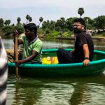 Simbu, str, boat riding