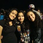 sanya malhotra  during college days black dress girls night out, long hair(3)