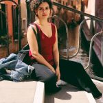 sanya malhotra  in red and black dress(22)