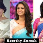 1. Keerthy Suresh, saree, collections, 2018