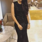 Andrea Jeremiah, black dress, full size