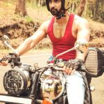 Atharvaa, bike, six pack, Royal Enfield