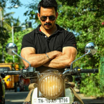 Bharath, Black T Shitrt, Mass, Bike