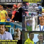 CSK Memes, CSK Won 2018, Collage, 2018, Cup, MSDhoni, Ronaldo, IPl 2018 Cup