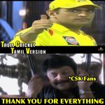 CSK Memes, CSK Won 2018, Prabhu, MSDhoni