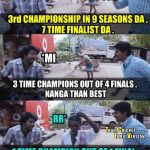 CSK Memes, CSK Won 2018, Soori, Sivakarthikeyan, Champion, RR