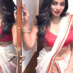 Chandrika Ravi, glamour, saree, Iruttu Arayil Murattu Kuthu