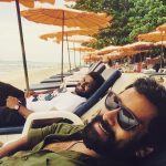 Chiyaan Vikram, beach, lying, mass