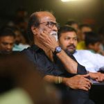 Kaala Audio Launch Event, superstar, rajinikanth, black dress