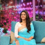 Keerthy Suresh, blue saree, 2018