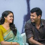 Keerthy Suresh, festivel saree, vishal, speech