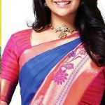 Keerthy Suresh, modern saree, cute