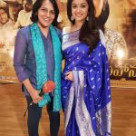 Keerthy Suresh, saree, event, blue colour saree