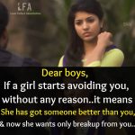 Love Failure Association, Tamil Girls, Avoiding, Break Up