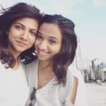 Madonna Sebastian, selfie, friend, white dress