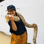 Nivetha Thomas, snake, smile, wallpaper, 2018