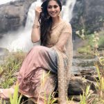 Raai Laxmi, water, shooting spot, saree