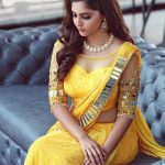 Reba Monica John, Yellow Saree, Marriage Function